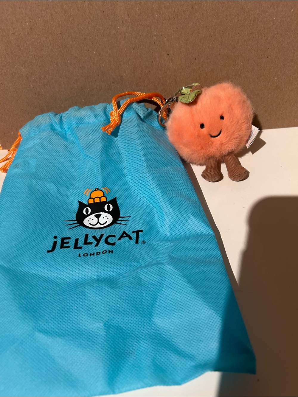 Jellycat Amuseables Peach Bag Charm